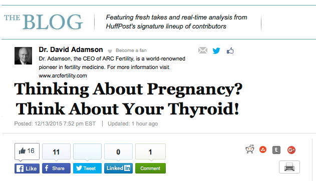 Thinking About Pregnancy? Think About Your Thyroid!
