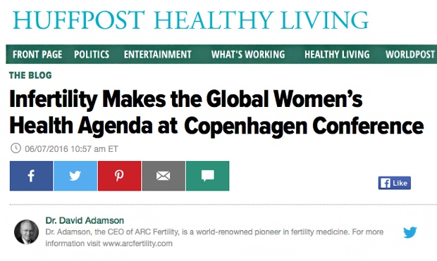 Infertility Makes the Global Women’s Health Agenda at Copenhagen Conference
