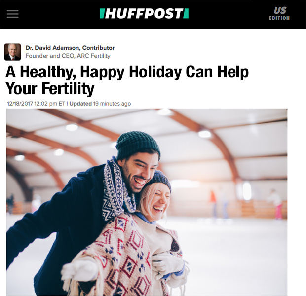 A Healthy, Happy Holiday Can Help Your Fertility