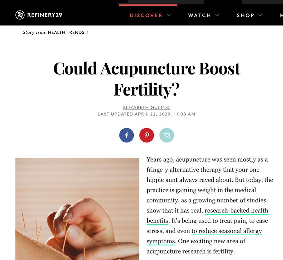 Could Acupuncture Boost Fertility?