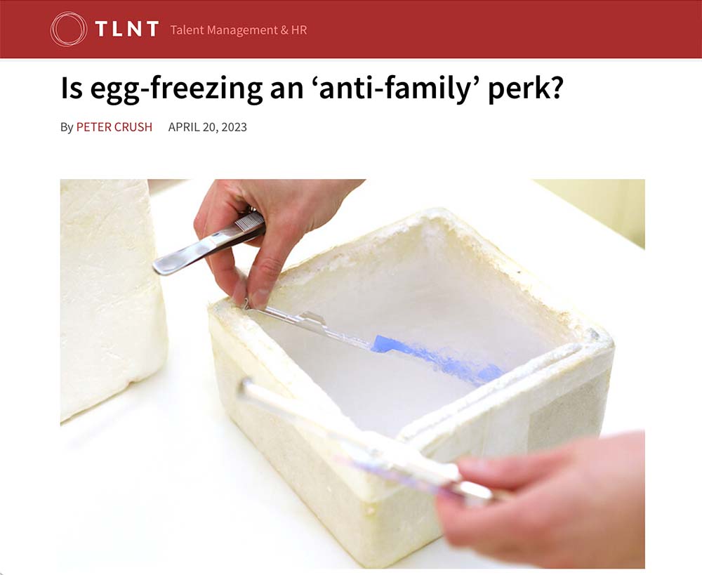 Egg Freezing article in TLNT